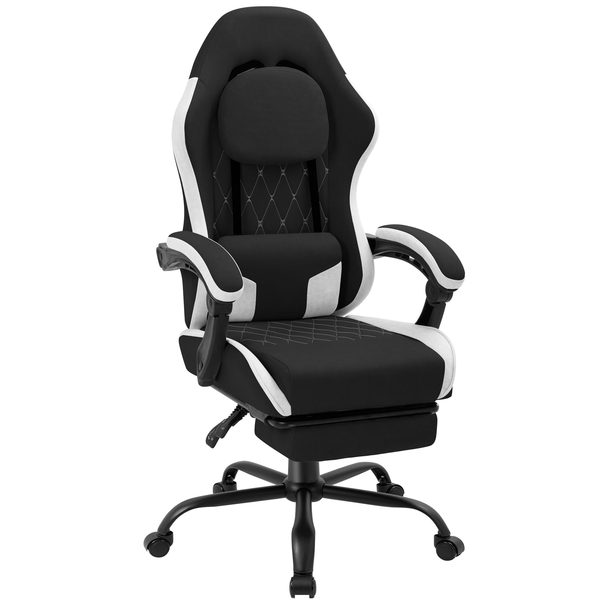Gaming Chair - Gamingstoel met voetensteun, ergonomische bureaustoel van