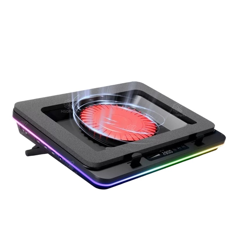 Laptop Cooling Pad - Laptopkoeler Luchtdrukkoelpad 14CM ventilator Stofdichte basisbeugel