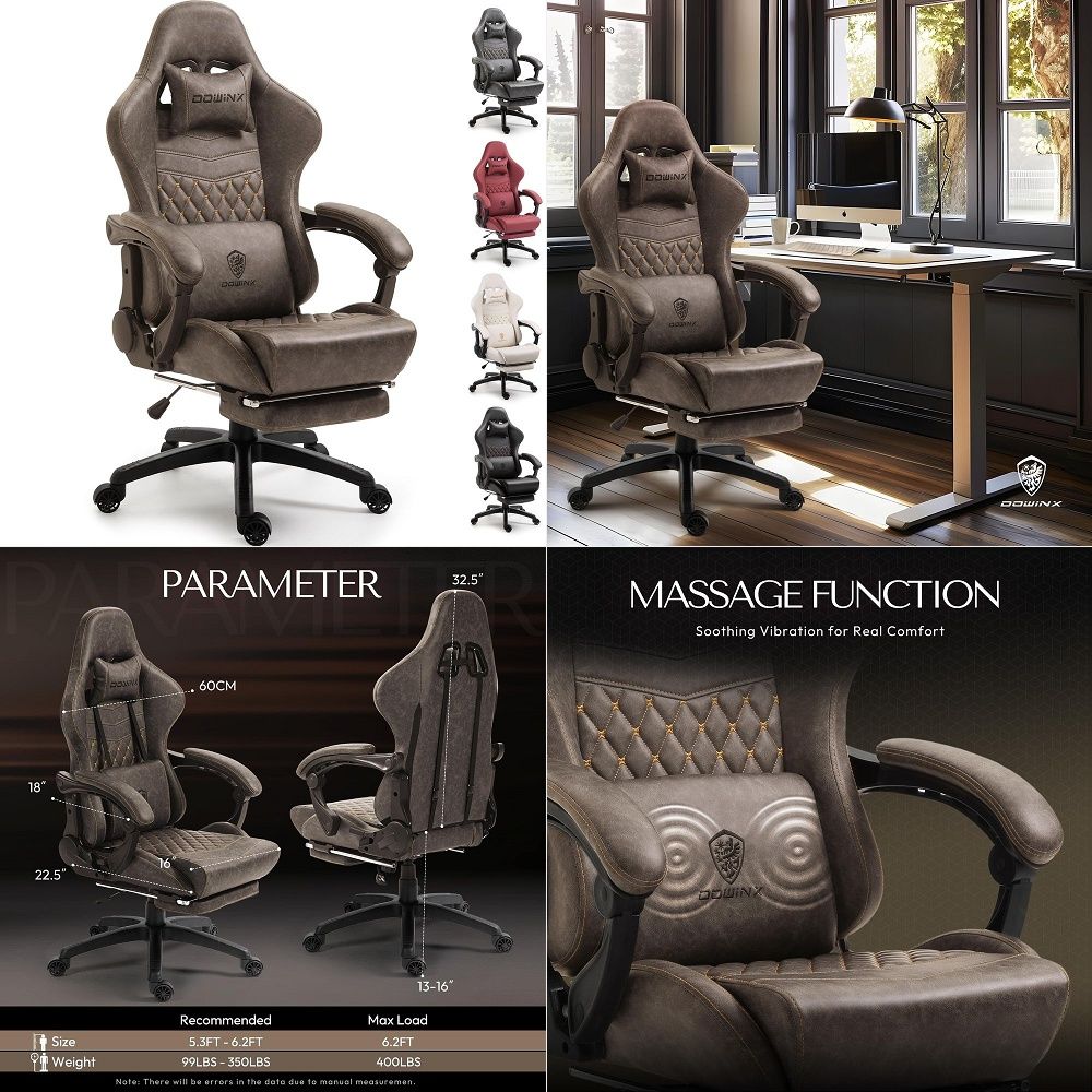 Gaming Chair - Titan Evo Black Gaming Chair, verstelbare,