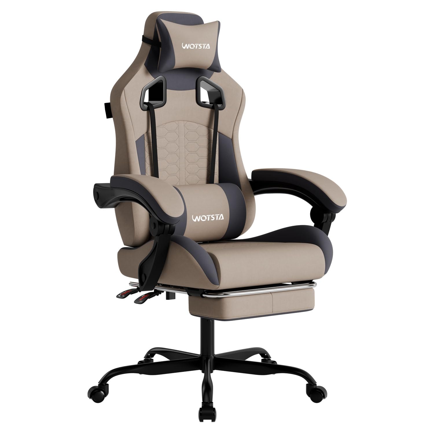 Gaming Chair - Gamingstoel met massage, ergonomische pc-gamingstoel met