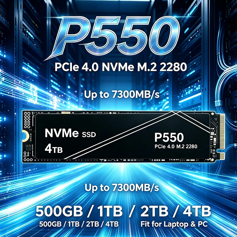 Pc Gaming News - Nieuwe P550 M.2 2280 PCIe4 NVMe