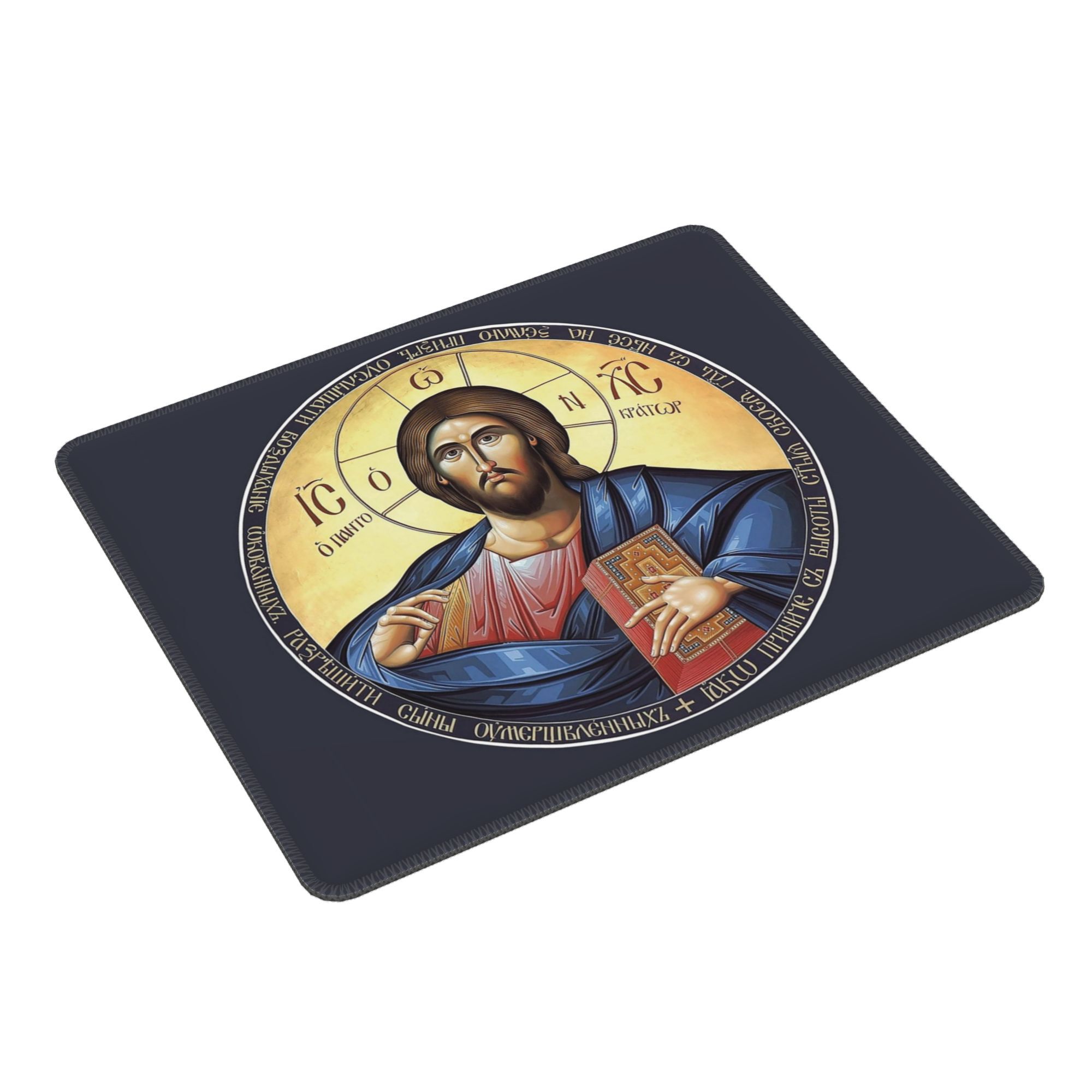 Pc Gaming Icon - Christus Pantocrator Orthodoxe Icoon Muismat Computertoetsenbord