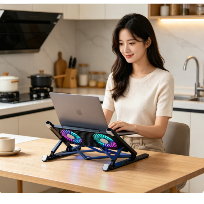 Laptop Cooling Pad - Nieuwe Laptop Koelstandaard Opvouwbare Laptop Koelpad