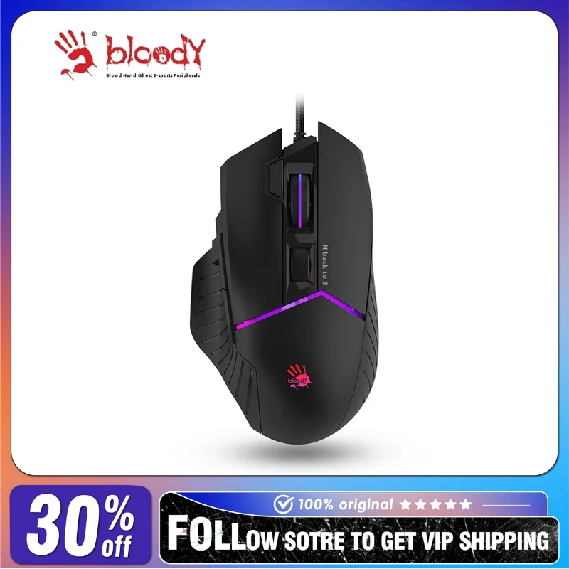 Pc Gaming X3D - A4tech Bloody W95MAX Bedrade Muis RGB
