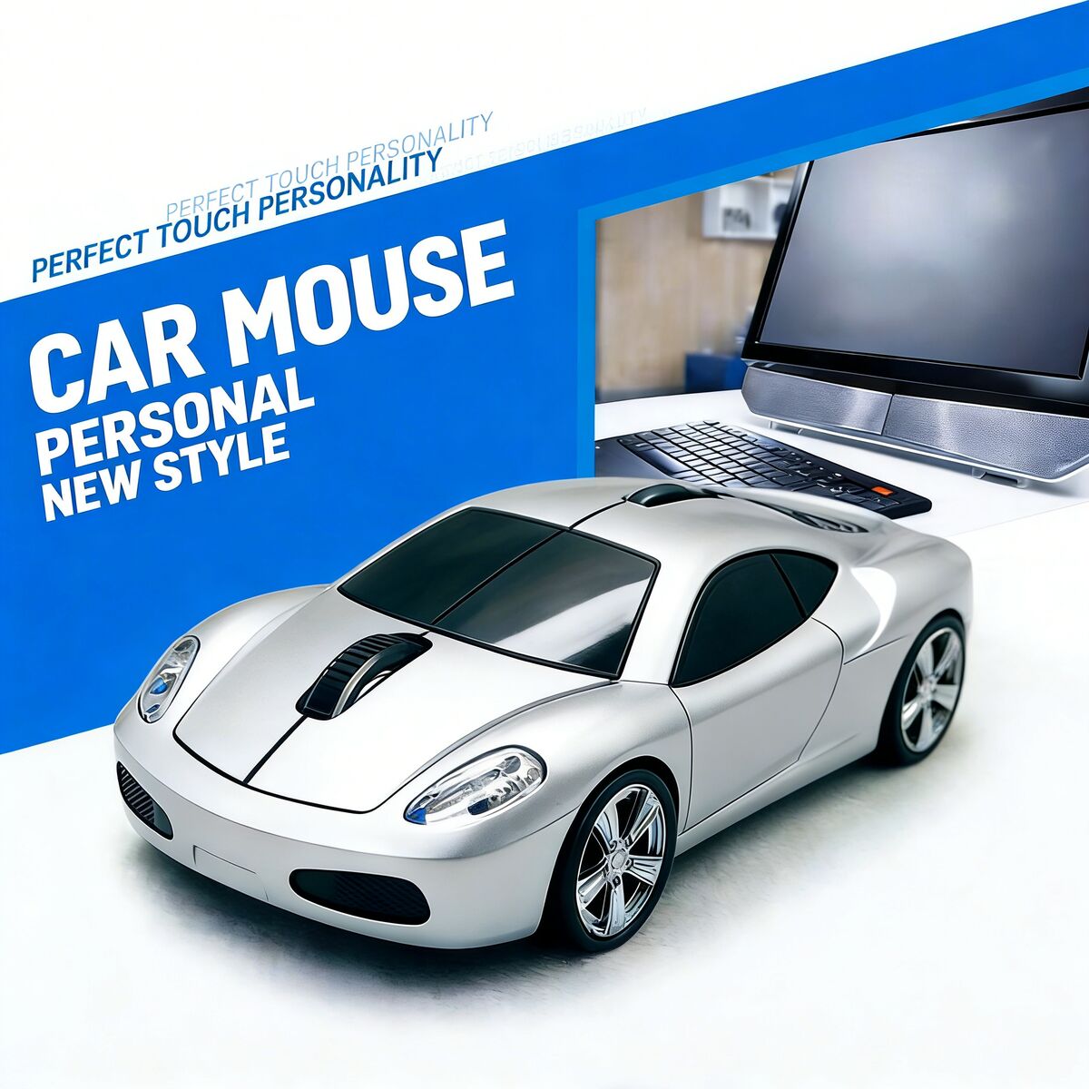 Pc Gaming X3D - Ergonomische draadloze sportwagenmuis USB optisch Beroemde
