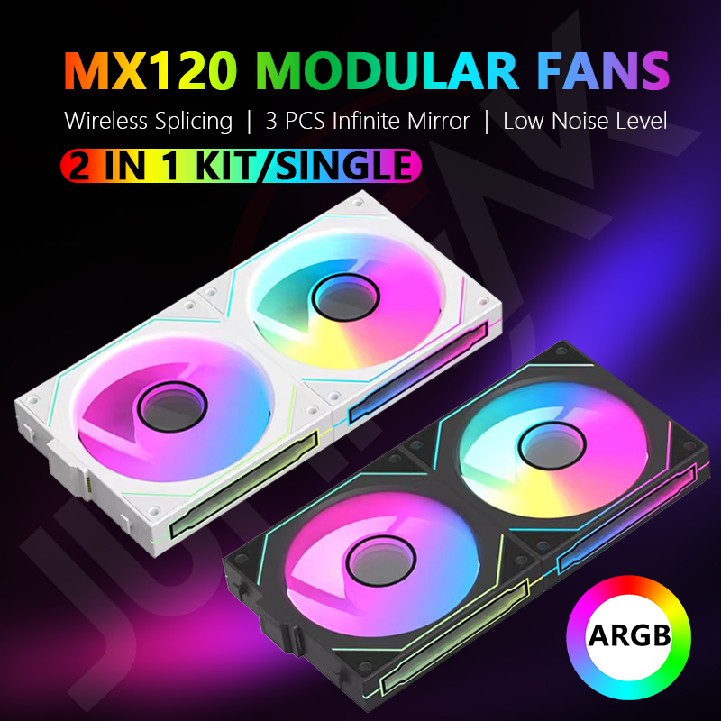 Argb Case Fan - Jumpiek Mx120 240Mm Modulaire Draadloze Splicing