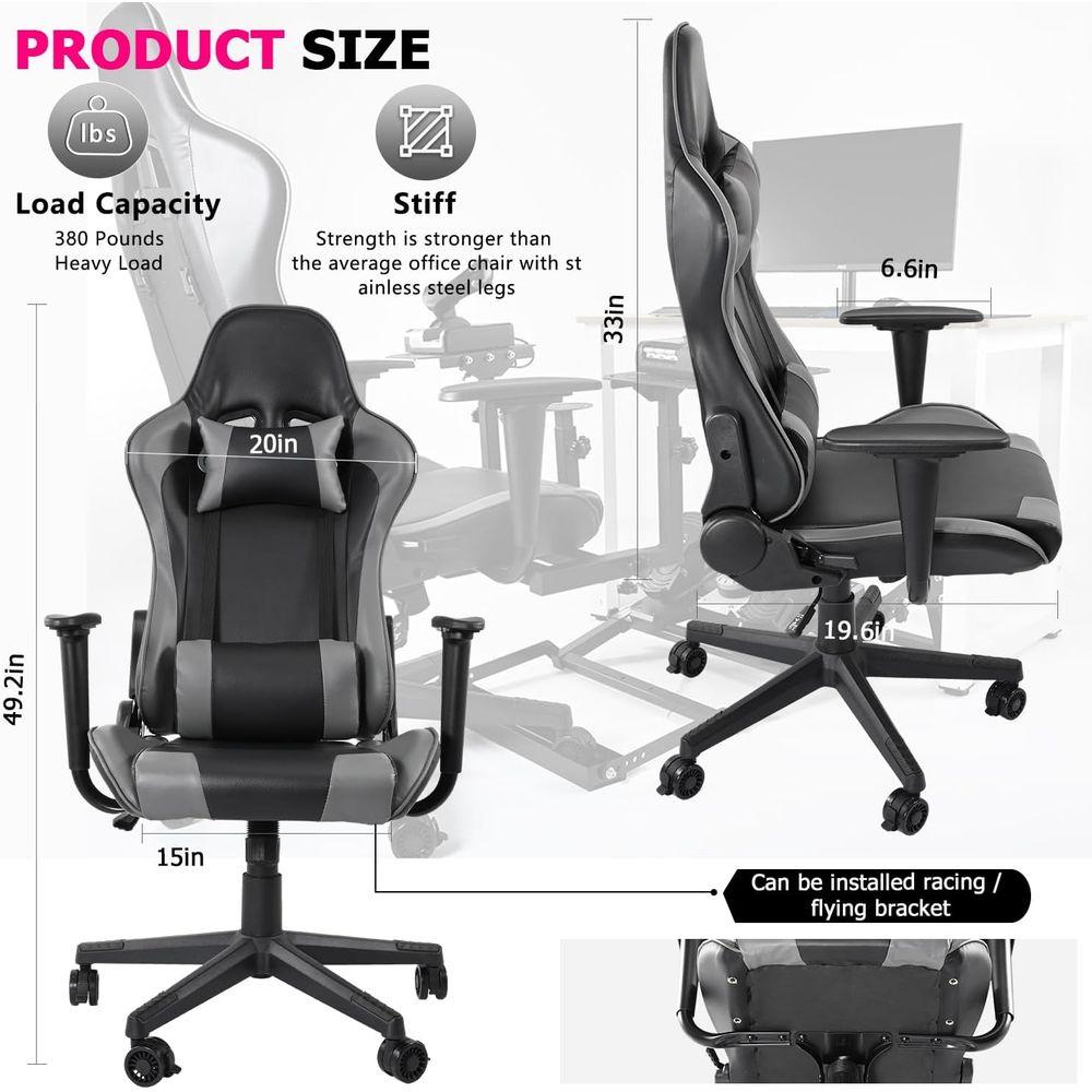 Hoge rugleuning verstelbare ga - Gaming Chair recensie en prijs