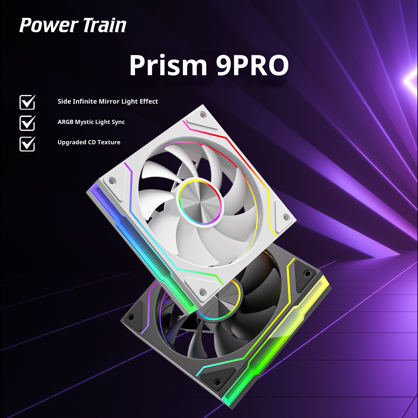 Power Train PRISM 9 PRO Comput - Argb Case Fan recensie en prijs