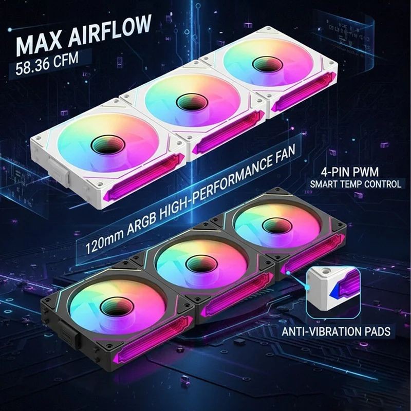 LDPCSJ 360mm Modulaire Draadlo - Argb Case Fan recensie en prijs