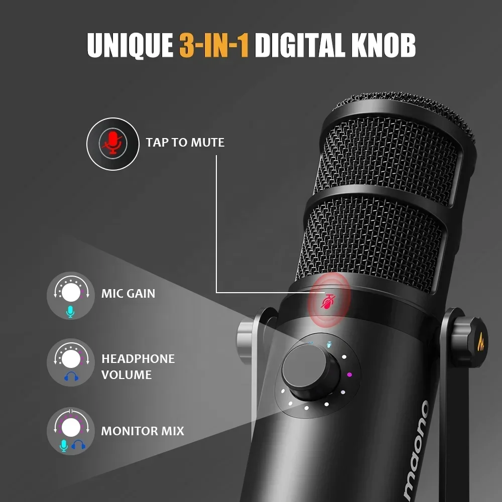 MAONO Dynamische Microfoon XLR - Gaming Controller recensie en prijs