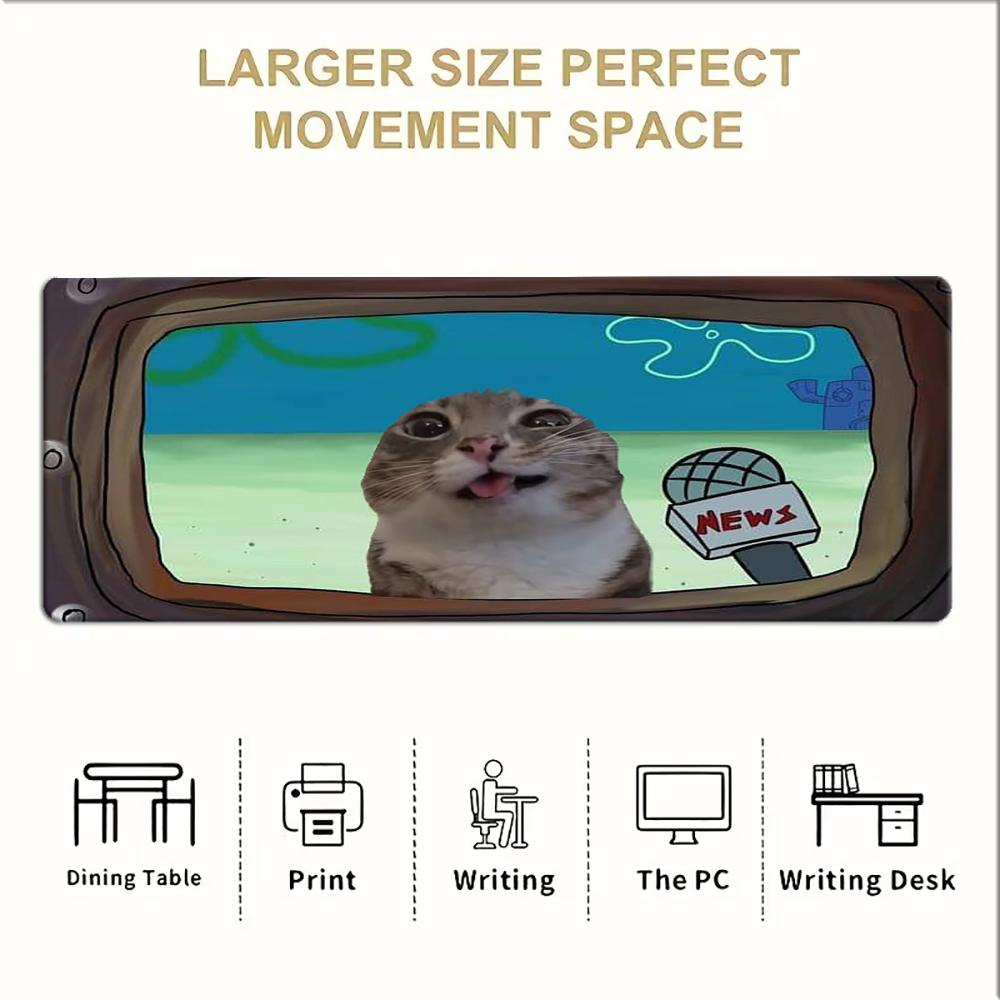 Grappige Reporter Cat Meme Gro - Pc Gaming News recensie en prijs