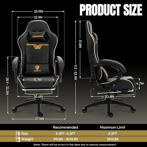 Grote en hoge gamingstoel, 350 - Gaming Chair recensie en prijs