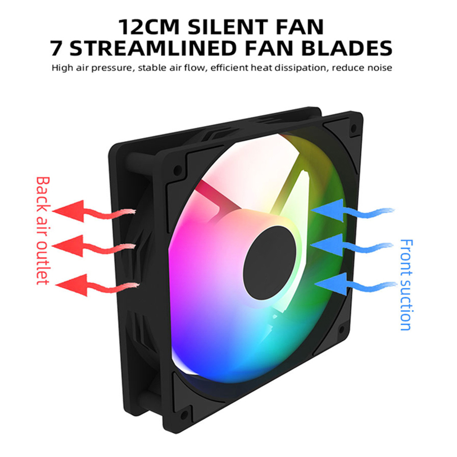 120mm PC Case Fan 12V RGB Cycl - Argb Case Fan recensie en prijs