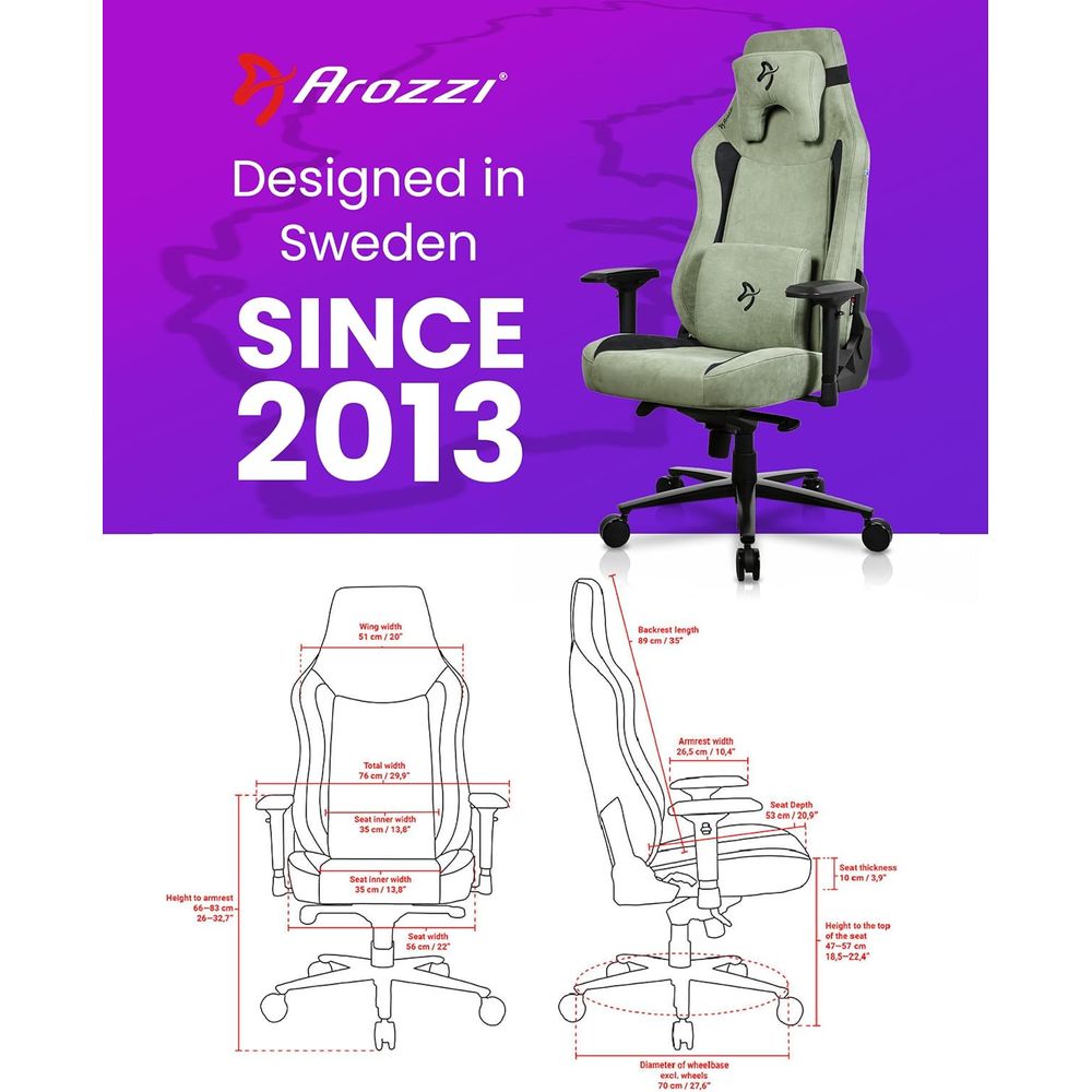 Grote ergonomische gamingstoel - Gaming Chair recensie en prijs