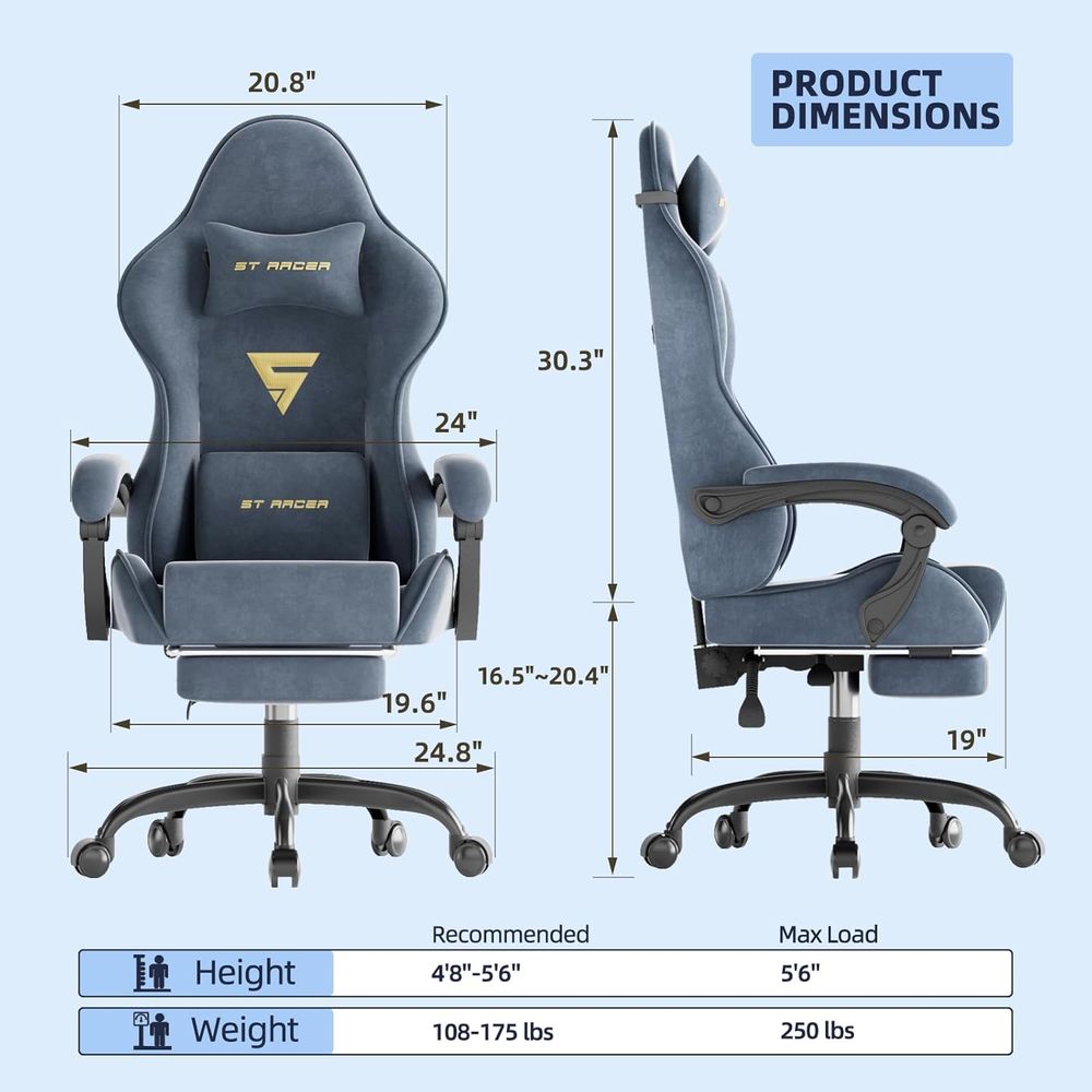 Ergonomische gamingstoel met v - Gaming Chair recensie en prijs