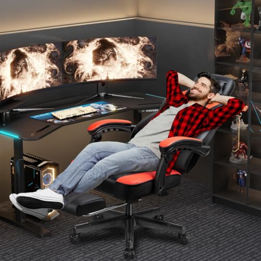 Gamingstoel met voetsteun, mas - Gaming Chair recensie en prijs