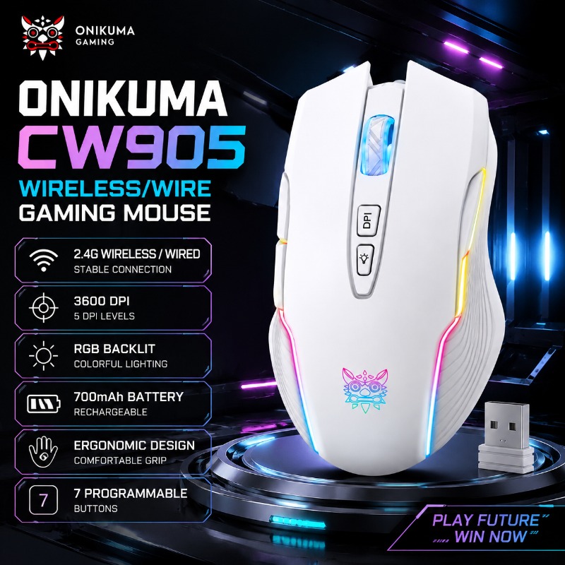 ONIKUMA CW905 Draadloze Gaming - Pc Gaming X3D recensie en prijs
