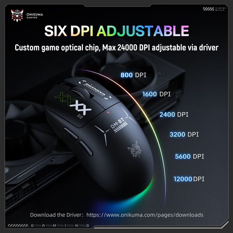 ONIKUMA DM03 Draadloze gamingm - Pc Gaming X3D recensie en prijs