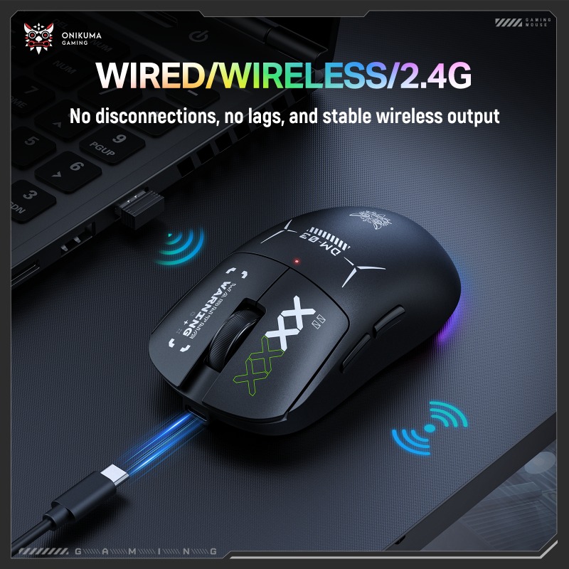 ONIKUMA DM03 Draadloze gamingm - Pc Gaming X3D recensie en prijs